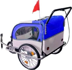 Fietskar Kind - Fietsaanhanger - Met Schokbreker - Blauw 16 Fietskar Kind - Fietsaanhanger - Met Schokbreker - Blauw -Fietsenwinkel 1200x1173 4