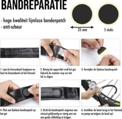 LHP Fietspomp Mini - Analoog Drukmeter - Inclusief Naaldventiel En Fietsbandreparatieset -Fietsenwinkel 1200x1176 2