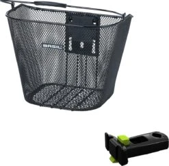 Basil Bremen BE - Fietsmand - Inclusief Systeem - Voorop - Zwart -Fietsenwinkel 1200x1178 1