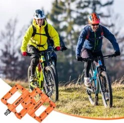 Zacro Fietspedalen - Nylon Antislip Mountainbike Pedalen - Platformpedalen - 9/16 - 2 Lagers - Antislip Waterdicht Anti Stof - Oranje -Fietsenwinkel 1200x1190 4