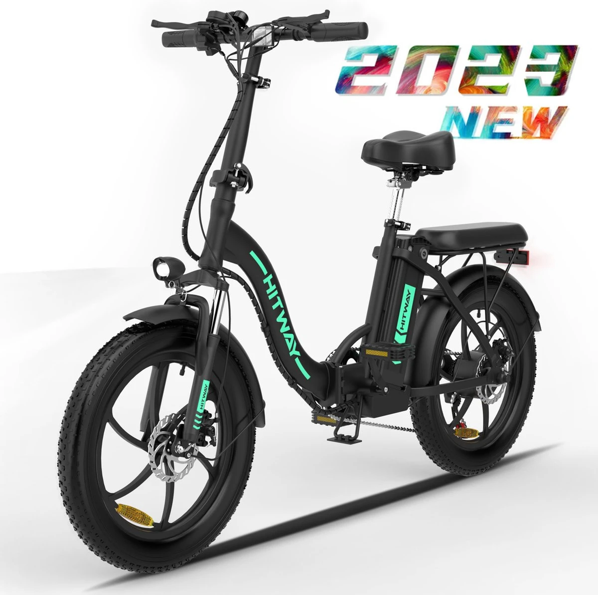 HITWAY Elektrische Fiets - E-Bike - 20 Inch- Fatbike - 250 W- Shimano 7 Versnellingen 3 HITWAY Elektrische Fiets - E-Bike - 20 Inch- Fatbike - 250 W- Shimano 7 Versnellingen
