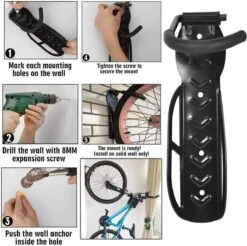 QualityB4Quantity Fietshaak 30kg Draagbaar- Muurhaak - Ophangbeugel - INCLUSIEF Montage Materiaal 10 QualityB4Quantity Fietshaak 30kg Draagbaar- Muurhaak - Ophangbeugel - INCLUSIEF Montage Materiaal -Fietsenwinkel 1200x1195 5