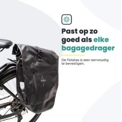 Voltano Luxe Fietstas 28L - Enkele Pakaftas - Zwart / Rood - 100% Waterdicht - Gratis Schouderband -Fietsenwinkel 1200x1200 109