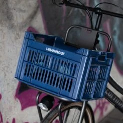 Gerecyclede Fietskrat Urban Proof 30 Liter - Donkerblauw -Fietsenwinkel 1200x1200 115