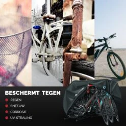 Fietshoes Waterdicht - Voor 2 Fietsen Of 3 Fietsen - Fietshoes 3XL - Extreem Sterk & Dik - PU Coating - Dichtgelaste Stiksels -Fietsenwinkel 1200x1200 223