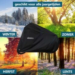 Vebics® Fietshoes Voor 1 Fiets Waterdicht - Elektrische Fiets - Fietsbeschermhoes - Stalling - Zwart -Fietsenwinkel 1200x1200 229