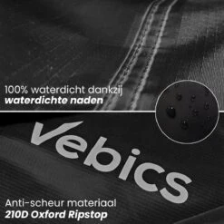 Vebics® Fietshoes Voor 1 Fiets Waterdicht - Elektrische Fiets - Fietsbeschermhoes - Stalling - Zwart -Fietsenwinkel 1200x1200 232