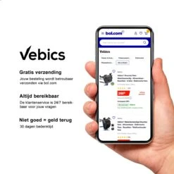 Vebics® Fietshoes Voor 1 Fiets Waterdicht - Elektrische Fiets - Fietsbeschermhoes - Stalling - Zwart -Fietsenwinkel 1200x1200 233