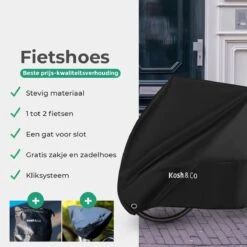 Merkloos Fietshoes Voor 2 Fietsen - Fietshoes Waterdicht - XL - Incl. Gratis Zakje & Zadelhoes -Fietsenwinkel 1200x1200 244