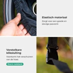 Merkloos Fietshoes Voor 2 Fietsen - Fietshoes Waterdicht - XL - Incl. Gratis Zakje & Zadelhoes -Fietsenwinkel 1200x1200 246