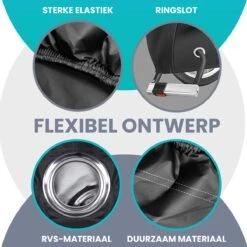 Merkloos Fietshoes Voor 1/2 Fietsen - Luxe Fiets Hoes - Waterdicht 210D Polyester Zwart - Inclusief Opbergzak -Fietsenwinkel 1200x1200 247