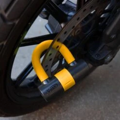 VINZ Dinara Schijfremslot / Motorslot / Scooterslot ART4 - Oranje -Fietsenwinkel 1200x1200