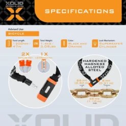 Xolid Kettingslot Fiets - Reflective Fietsslot Ketting - Slot 120CM -Fietsenwinkel 1200x1200 32