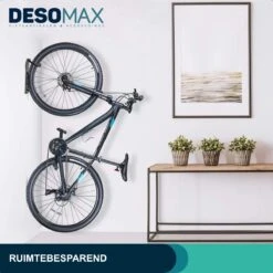 Fiets Ophangsysteem Ophangbeugel En Muurbeugel DesoMax® Muurhaak - Muurbevestiging Voor Met De Wiel Aan De Muur - Wandhouder - Fietshaak -Fietsenwinkel 1200x1200 357