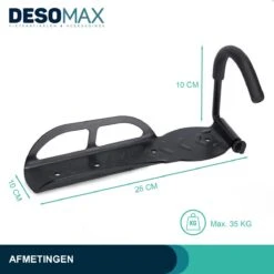 Fiets Ophangsysteem Ophangbeugel En Muurbeugel DesoMax® Muurhaak - Muurbevestiging Voor Met De Wiel Aan De Muur - Wandhouder - Fietshaak -Fietsenwinkel 1200x1200 359