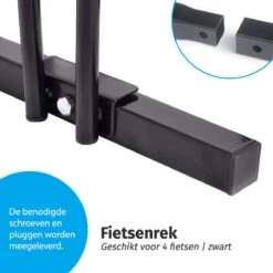 IVOL Fietsenrek 4 Fietsen 100 Cm PRO - Fietsenstandaard - Fiets Standaard - Zwart -Fietsenwinkel 1200x1200 376