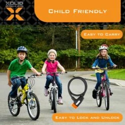Xolid Kabelslot Met 2x Sleutel - [Kinderfiets] Compact (Kort) Fietsslot Uit Stevige Staalkabel - Gebruik Slot Met Fiets - Alternatief Voor Ketting Ringslot Cijferslot Vouwslot Beugelslot - Lengte 65CM Dikte 10MM - Zwart Oranje -Fietsenwinkel 1200x1200 38