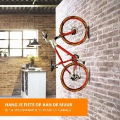 Merkloos Fiets Ophangsysteem | Fietshaak | Muurbeugel Fiets | Fiets Ophangbeugel | Fietsbeugel | Fietsenrek | Fiets Ophangen | Tot 25 KG -Fietsenwinkel 1200x1200 385