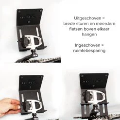 Flowter® Trapper Hanger - Fiets Ophangsysteem Aan De Trapper - Fiets Ophangbeugel - Universele Fiets Muurbeugel - Fietsbeugel Met Gratis Wieldragers+ -Fietsenwinkel 1200x1200 391