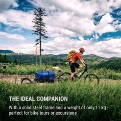 Klarfit Follower Fietsaanhanger Set - Fietskar 16" Luchtband - Aanhangwagen 35 Kg Belastbaarheid - Transporttas 120 Liter -Fietsenwinkel 1200x1200 402