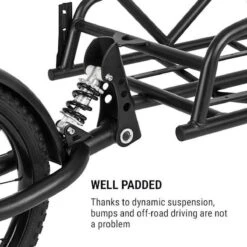 Klarfit Follower Fietsaanhanger Set - Fietskar 16" Luchtband - Aanhangwagen 35 Kg Belastbaarheid - Transporttas 120 Liter -Fietsenwinkel 1200x1200 403