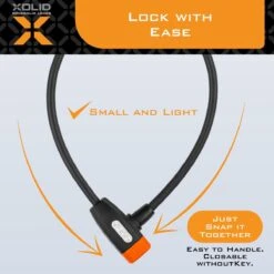 Xolid Kabelslot Met 2x Sleutel - [Kinderfiets] Compact (Kort) Fietsslot Uit Stevige Staalkabel - Gebruik Slot Met Fiets - Alternatief Voor Ketting Ringslot Cijferslot Vouwslot Beugelslot - Lengte 65CM Dikte 10MM - Zwart Oranje -Fietsenwinkel 1200x1200 41