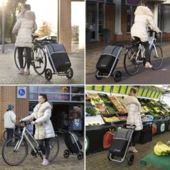 Shoppingcruiser 2 In 1 Boodschappentrolley Voor Achter De Fiets - Fietskar - Robuuste Boodschappenwagen - Allround Bagagekar -Fietsenwinkel 1200x1200 419