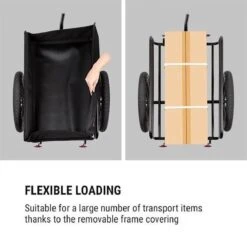 Klarfit Cargo Bull Aanhangwagen - Bagagefietskar - Fietsaanhanger - 50 Liter Laadruimte - 16" Luchtbanden - Voor Max. 40 Kg Lading -Fietsenwinkel 1200x1200 428