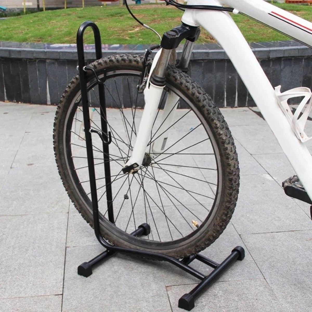 Decopatent® Fietsrek Om Fiets Horizontaal Te Stallen - Fietsstaander Standaard - Fietsrek Voor 1 Fiets - Voor Racefiets MTB E-bike 8 Decopatent® Fietsrek Om Fiets Horizontaal Te Stallen - Fietsstaander Standaard - Fietsrek Voor 1 Fiets - Voor Racefiets MTB E-bike - Image 6