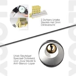 LLOCX Fiets Kettingslot Van 1 Meter + 2 Sleutels – 6mm Roestvrij Aluminium – Sluiten Zonder Sleutel – Insteekslot Met Zwarte Kliksluiting – Krasvrije & Scheurvrije Sleeve -Fietsenwinkel 1200x1200 61