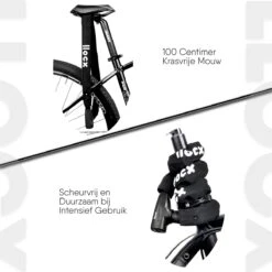 LLOCX Fiets Kettingslot Van 1 Meter + 2 Sleutels – 6mm Roestvrij Aluminium – Sluiten Zonder Sleutel – Insteekslot Met Zwarte Kliksluiting – Krasvrije & Scheurvrije Sleeve -Fietsenwinkel 1200x1200 62