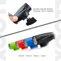 LLOCX Fiets Kettingslot Van 1 Meter + 2 Sleutels – 6mm Roestvrij Aluminium – Sluiten Zonder Sleutel – Insteekslot Met Zwarte Kliksluiting – Krasvrije & Scheurvrije Sleeve -Fietsenwinkel 1200x1200 63