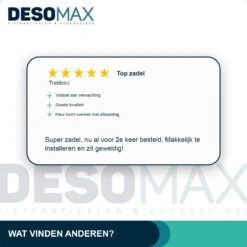 Fietszadel Voor Dames En Heren DesoMax Sport Comfortabel Gel Zadel - Unisex - Sport Design - Zwart - MTB En Race Geschikt. -Fietsenwinkel 1200x1200 702