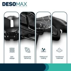 Fietszadel Voor Dames En Heren DesoMax Sport Comfortabel Gel Zadel - Unisex - Sport Design - Zwart - MTB En Race Geschikt. -Fietsenwinkel 1200x1200 703