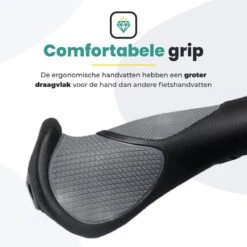 Voltano Ergonomisch Gevormde Fiets Handvatten - Handvat Eenvoudig En Stevig Vastzetten Met Imbus - Inclusief Bevestigingsmateriaal - Anti Plak Coating - Verhoogde Grip Fietshandvatten -Fietsenwinkel 1200x1200 744