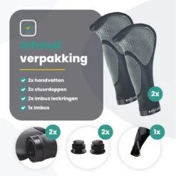 Voltano Ergonomisch Gevormde Fiets Handvatten - Handvat Eenvoudig En Stevig Vastzetten Met Imbus - Inclusief Bevestigingsmateriaal - Anti Plak Coating - Verhoogde Grip Fietshandvatten -Fietsenwinkel 1200x1200 747