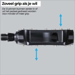 BBB Cycling MountainHigh Set Fietspedalen MTB - Platformpedalen - Antislip Mountainbike Pedalen - Mat Zwart - BPD-32 -Fietsenwinkel 1200x1200 752