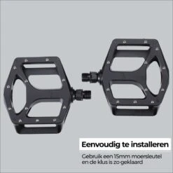 BBB Cycling MountainHigh Set Fietspedalen MTB - Platformpedalen - Antislip Mountainbike Pedalen - Mat Zwart - BPD-32 -Fietsenwinkel 1200x1200 753