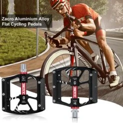 Zacro Mountainbike Pedalen - Aluminium Antislip Duurzame Fietspedalen - Ultrasterk Kleurrijk - CNC Gefreesd 3 Lager Anodiserende Fietspedalen - Voor BMX/MTB Racefiets 9/16" -Fietsenwinkel 1200x1200 761