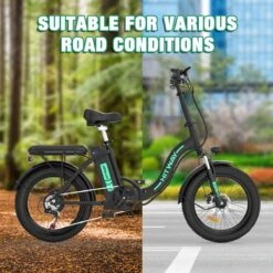 HITWAY E-Bike Elektrische Fiets 20 Inch Fat Tire E-Bicycle Vouwfiets, 250 W/36 V/11,2 Ah Accu, Max. Bereik Tot 35-90 Km, Offroad-mountainbike Met Shimano 7-versnellingen, City EBike Met Slot 11 HITWAY E-Bike Elektrische Fiets 20 Inch Fat Tire E-Bicycle Vouwfiets, 250 W/36 V/11,2 Ah Accu, Max. Bereik Tot 35-90 Km, Offroad-mountainbike Met Shimano 7-versnellingen, City EBike Met Slot -Fietsenwinkel 1200x1200 778