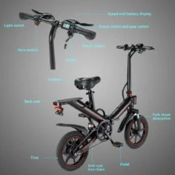 OUXI - V5 - 16 Inch - Elektrische Fiets - E Bike - Elektrische Vouwfiets - APP IOS/ Android - 500W Motor - 15Ah Lithuim Ion Batterij - Zwart 25 OUXI - V5 - 16 Inch - Elektrische Fiets - E Bike - Elektrische Vouwfiets - APP IOS/ Android - 500W Motor - 15Ah Lithuim Ion Batterij - Zwart -Fietsenwinkel 1200x1200 796