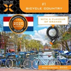 Xolid Kabelslot - Compact Fietsslot Uit Stevige Staalkabel Met 2x Sleutel En Frame Houder - Gebruik Slot Met Fiets - Alternatief Voor Ketting Ringslot Cijferslot Vouwslot Beugelslot - Lengte 120CM Dikte 12MM - Blauw -Fietsenwinkel 1200x1200 80