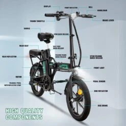 HITWAY Elektrische Fiets Voor, Stadsfietsen Opvouwbaar, E-BIKE, 7.5Ah Batterij, 250W Motor, Actieradius Tot 45 Km - BK5 11 HITWAY Elektrische Fiets Voor, Stadsfietsen Opvouwbaar, E-BIKE, 7.5Ah Batterij, 250W Motor, Actieradius Tot 45 Km - BK5 -Fietsenwinkel 1200x1200 804