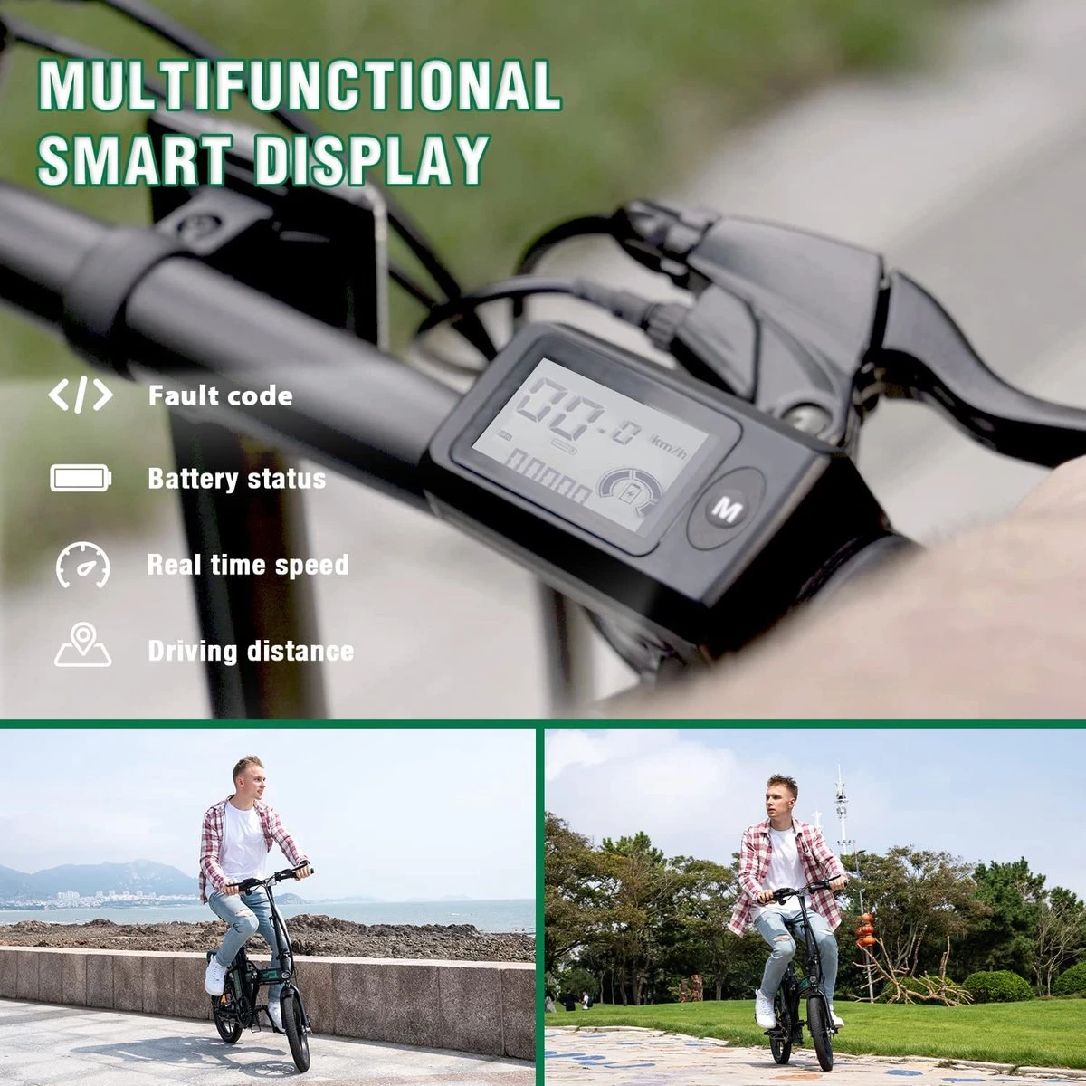 HITWAY Elektrische Fiets Voor, Stadsfietsen Opvouwbaar, E-BIKE, 7.5Ah Batterij, 250W Motor, Actieradius Tot 45 Km - BK5 6 HITWAY Elektrische Fiets Voor, Stadsfietsen Opvouwbaar, E-BIKE, 7.5Ah Batterij, 250W Motor, Actieradius Tot 45 Km - BK5 - Image 4