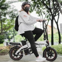 F-Wheel DYU A5 - Elektrische Vouwfiets - E Bike - 14 Inch - 7.5 Ah - 25km/u - Zwart -Fietsenwinkel 1200x1200 870