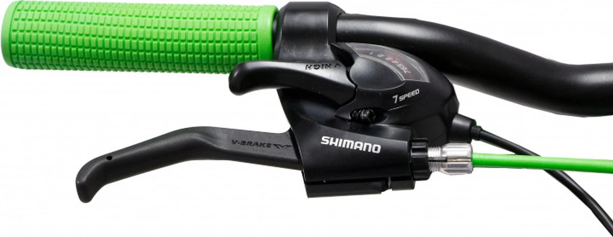 Amigo Fun Ride - Mountainbike 20 Inch - Voor Jongens En Meisjes - Met 7 Versnellingen - Zwart/Groen 11 Amigo Fun Ride - Mountainbike 20 Inch - Voor Jongens En Meisjes - Met 7 Versnellingen - Zwart/Groen - Image 9