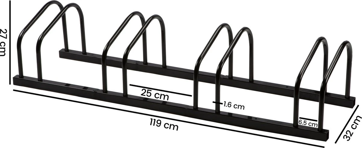 Fietsenrek 4 Fietsen Tom - Zwart - Goets 10 Fietsenrek 4 Fietsen Tom - Zwart - Goets - Image 8