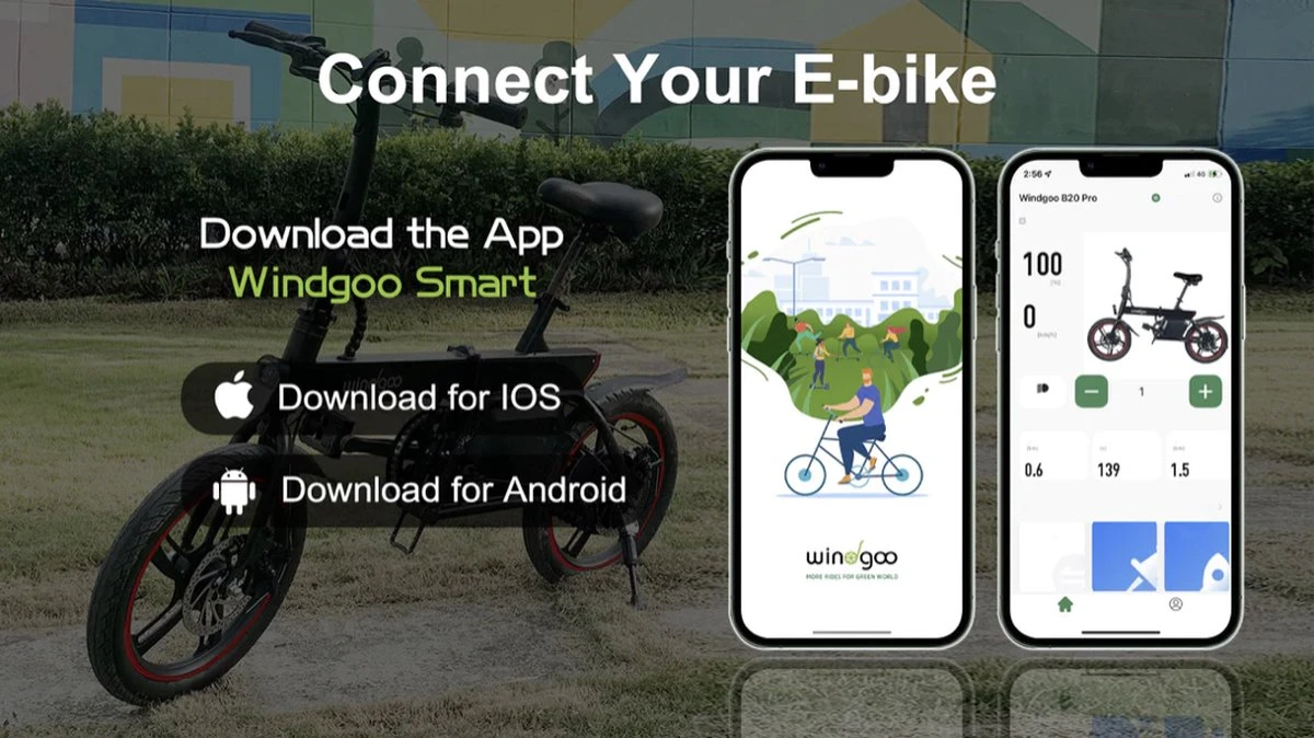 Merkloos Windgoo B20 PRO - E Bike - Elektrische Fiets - 16 Inch - 250W - 7.8Ah Batterij - Max. 25km/u - Zwart - Incl. GSM Houder 7 Merkloos Windgoo B20 PRO - E Bike - Elektrische Fiets - 16 Inch - 250W - 7.8Ah Batterij - Max. 25km/u - Zwart - Incl. GSM Houder - Image 5