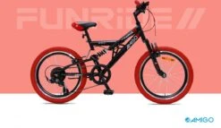 Amigo Fun Ride - Mountainbike 20 Inch - Voor Jongens En Meisjes - Met 7 Versnellingen - Zwart/Rood -Fietsenwinkel 1200x697 3