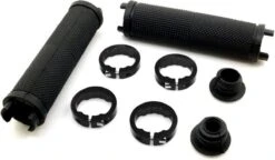 ESTARK® - Fietshandvatten - Lock-On - Handvatten - Universeel - Fiets – Mountainbike – Professioneel - Grips - Extra Grip – Fietshandvaten -Handvaten - Handig Te Monteren - Anti-slip – Fietsen – Stuur – Bikegrips – Lock-on Aanspanbaar - Zwart - LO-zw -Fietsenwinkel 1200x699 2